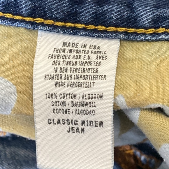 Lucky Brand Luxury Denim By Gene M Sz.10/30 Made In USA Cherry Rhinestones - Picture 17 of 17